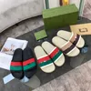 2022 Summer Men And Women Couples Green Duo Slippers European Station Soft Rubber Flip-flop Tide Brand Bottom Beach Non-slip Sandals004 Adhesive