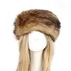 Happer Hat Winter Faux Feur теплый мягкая пушистая женская крышка роскошная качественная кроличья бомбардировщик для девочек 221129