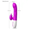 Vibrators dubbele tong trillende dildo met telescopisch roteren voor vrouw anale vaginale clitoris stimulator volwassen zuigen seksspeelgoed 221130
