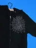 여성용 후드 땀 촬영 셔츠 고스 거미 웹 장식 대형 지퍼 까마귀 여자 가락 하라주 쿠 Y2K 하이 스트리트 커플 재킷 스웨트 셔츠 221129