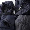 Herren-Daunenparka, Winter, warm, wasserdicht, Mantel, Jacke, modisch, dick, mit Kapuze, lässig, winddicht, große Größe 221129