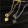 Designer Fashion Necklace Choker Chain Sier Gold Plated rostfritt stål Bokstäver halsband för kvinnor smycken gåva