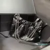 Tasarımcı Kadın Omuz Torbaları Yüksek kaliteli kuzu derisi çanta metal zincir lüks pratik büyük kapasiteli çanta düz renk düz renkli el çantası altı koltuk çantası