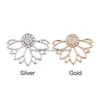 Stud Europa Joyería de moda Rhinstone Hollow Out Flower Stud Pendientes Lady Drop Delivery Dhzrv