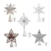 Christmas Decorations Valery Madelyn Metal Tree Topper LED Lights Star Ornaments 2023 Home Decor 221130