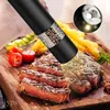 Molinos Automático Sal Pimienta Molinillo Eléctrico Especias Molino Condimento Ajustable Grosor Herramientas de cocina Molienda para cocinar BBQ 221130