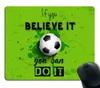 Smooffly Inspirational Quote Gaming Mouse Pad Custom/Если вы считаете, что вы можете сделать это/футбольные лично