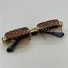 نظارة شمسية للنساء والرجال الصيفي ميتا-واحد DTS-147 نمط مضاد للترافيوليت صفيحة مربعة مربع نظارات عشوائية بدون إطار