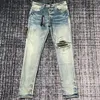 2023 Mens Jeans Fashion Casual Men Designers Stretch Pants Destribu