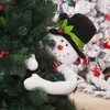 Decorazioni natalizie Buon Babbo Natale Pupazzo di neve Albero Topper per la casa Ornamenti natalizi Pendenti pendenti Regali 221130