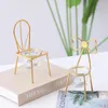 Candle Holders Iron Chair Holder Decoration Aaccessories Nordic Candlelight Dinner Props Table Decora Style Bedroom Room Candelabros De