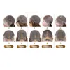 P4/27 4*4 Cierre de encaje Bob peluca brasileña virgen cabello humano 10-18 pulgadas rizado 130% 150% 180% Desity Color Piano