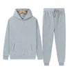 Mens Tracksuits Fashion Male Casual Set Fleece Hoodie Pant Tjock Warm Sportswear Hooded Track Suits Sweatsuit 221130