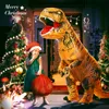 Theme Costume T-Rex Dinosaur Inflatable Purim Halloween Party Cosplay Fancy Suits Mascot Cartoon Anime Dress for Adult Kids 221130