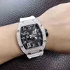 Watches Wristwatch Designer Luxury Mens Mechanical Watch Richa Milles Rm010 Fully Automatic Movement Sapphire Mirror Rubber Watchband Swiss Wristwatches U36s