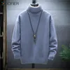 Mens Sweaters Kış Yavurucu Kaşmir Trendi Peluş Peluş Kalınlama Dip Dözü Sıradan Moda Erkek Sıcak Külot 221130