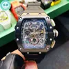 Superclone Watches Wristwatch 디자이너 럭셔리 남성 기계공 시계 Richa Milles Wristwatch 남자의 완전 자동 기계 수입 운동 와인 Bar4m70