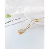 Delicado colar de pingente de flores de rosa de rosa Charme Gold Silver Beauty Jewelry Colar para mulheres meninas