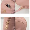 Aufbewahrungsboxen Damen Leder Rucksack Mode Mini Schultaschen für Teenager Mädchen Bagpack Niedliche kleine Frau