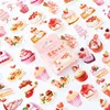 Gift Wrap Cute Strawberry Cake Journal Stickers Scrapbooking Material Diary Decor Stationery Sticker Hobby DIY Craft Supplies