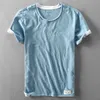 Men's T-Shirts Fake Two T-shirts for Men Retro Fashion Summer Cotton Solid Color Short Sleeve Tops Male Casual Simple Thin White Tee Clothing T221130