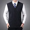 Men's Vests Fashion Brand Sweaters Men Pullovers Vest Sleeveless Slim Fit Jumpers Knitwear Autumn Korean Style Casual Clothing Male 221130