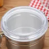 Storage Bottles Coffee Stainless Steel Canister With And Locking Clamp Kitchen For Food Tea Airtight Lids Organizer Clear Container