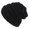 Boinas Capas de invierno Lady Warm Hat For Women Gelandeses de punto de niña Capa gruesa para mujeres