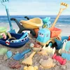 رمال تلعب المياه المرح للأطفال شاطئية ألعاب الصيف أدوات الحفر دلو ATV ساعة الرملية مجموعة الأولاد والفتيات الهدايا في الهواء الطلق 221129