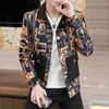 Giacche da uomo Luxury Black Gold s Spring Bomber Jaqueta Masculina Party Club Outfit Vintage 221130