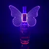 LED Bar Tools Luminous Butterfly Champagne Head Explosive Flash Stick Colorful Wine Bottle Jacket For Bar KTV Party Event Decoration