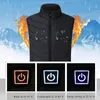 Herrenwesten Frauen Beheizte Jacke Männer Mode Beheizte Weste USB Smart Elektrische Batterie Thermische Baumwolle Warme Kleidung Outdoor Jagd Weste Winter 221130