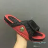 Sandals Basketball Shoes Running Sneakers 02Black White Red Hydro Slides Casual Novos 13 Slippers 13s Tamanho 7-13