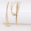 Ketten 10 Stück Goldkette zur Herstellung von Halsketten, verstellbarem Schmuck, DIY-Versorgung