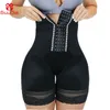 Kadın şekillendiricileri guudia yüksek belli vücut şortları dikişsiz shapewear kısa firma kontrol külot belini nipping boyshorts 221130