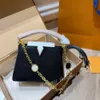 Дизайнерские сумки Crossbody Tote Bag Woman Capu Chain Bags роскошные сумочки мода маленькие крышки Lady Swork настоящая кожаная буква 5а