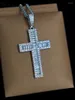 Chains Street Hip-hop Cross Necklace Ins Tide Cool Shape Micro-inlaid Zircon Pendant Men And Women Couples Jewelry