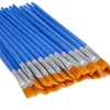 Painting Pens 200 Pcs Flat Paint Brushes Small Brush Bulk for Detail Craft Watercolor 221130