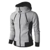 Sweats à capuche pour hommes Sweatshirts Zipper Hommes Vestes Automne Hiver Casual Polaire Manteaux Bomber Veste Écharpe Col Mode À Capuche Vêtements Pour Hommes Slim Fit Hoody 221130