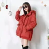 Trench da donna Herstory Manica lunga Solido Casual Donna Parka Addensare Caldo Cappotto con cappuccio Autunno inverno Tasca con cerniera Allentato Femme Veste