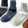 Chaussettes pour hommes 10 pièces 5 paires coton de haute qualité automne course hiver décontracté respirant Active rayure Sport EUR38 48 221130