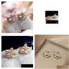 Stud mode -sieraden schattig masker oorbellen rhinsten face maks stud earring drop levering dhbj6