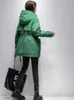 Kadın Trençkotları Kadın Sıcak Kış Kapşonlu Ceketler Kadın Moda Pamuklu Yastıklı Parka Ladies Sıradan Ceket Kırık fermuarlı ince fit G208