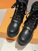 2022 Territorium Flat Ranger Ankle Boots Dames Martin Boots Lady WOL Winter Leer Combat Boot Boot Sneakers
