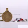 Pendant Necklaces Fashion Jewelry Vintage Time Gem Cabochon Dragonfly Pendant Necklace Drop Delivery Necklaces Pendants Dhbla