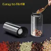 Mills Electric Salt and Pepper Grinder Set USB Rechargeable Eletric Mill Shakers Automatic Spice Steel Machine Kitchen Tool 221130