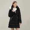 Kvinnors dikerockar hxjjp 2022 Winter Coat Cotton Padded Jacket Kvinnors långärmad överdimensionerad tjocka varma huva parkor