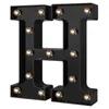 Oggetti decorativi Figurine LED lettera nera luce 26 Notte inglese Grande scommessa luminosa Luci lampada modellante per matrimoni per feste di compleanno Home Bar 221129