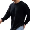 Mens Sweaters Autumn Loose ONeck Pullovers Male Casual High Street White Black Knitted Sweater Knitwear M3XL 221130