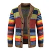 Męskie swetry wiosna jesienna dzianie mężczyzn Vintage swoboda mody swobodne topy streetwear luźne ubrania z dzianiny 221130